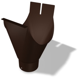 10 stk Prefa tudstykke m x  vulst og blænde, 280 x 80 mm, P10, nøddebrun
