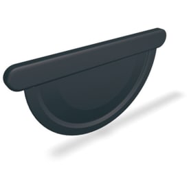 PREFA Endebund 333 Halv Rund Rende Antracit P.10