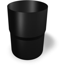 2 stk PREFA Rørsamlemuffe 100 Mm Sort 9005 P.10