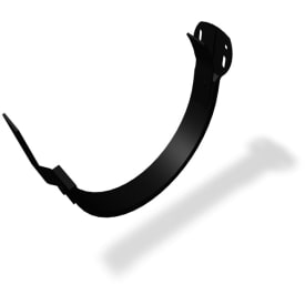Prefa konsoljärn, halvrund, 280 mm, svart