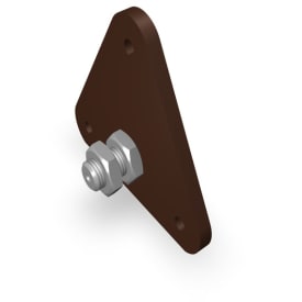 10 stk PREFA Montageplade Med M10 Gevind Til Hængselsstift