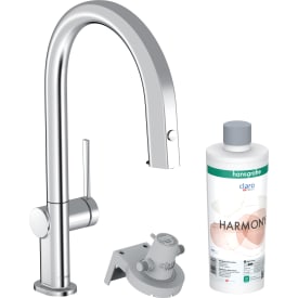 Hansgrohe Aqittura M91 køkkenarmatur, udtrækstud, filtreret vand, krom