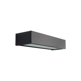SG Edge Direct utendørs vegglampe, 3000K, sort