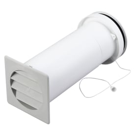 Duka teleskopventil typ 400, Ø105 mm, grå