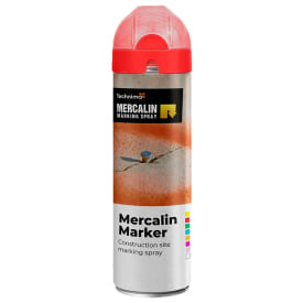 Mercalin® Marker FL mærkespray 500 ml, fluorescerende rød