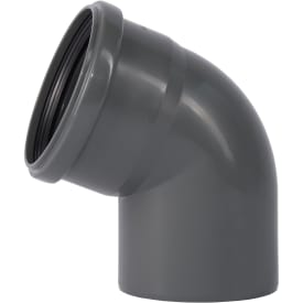 20 stk 110 mm x 67° bøyd avløp PP grå