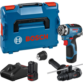 Bosch FlixiClick maskine GSR12V-35FC, 2 x fortsats, 2 x 3,0 Ah