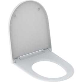 Gebeirt One toiletbræt, soft close, aftagelig, hvid/krom