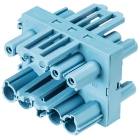 GST18I5 5-pol H-Fordelerblok, kodefarve: blå