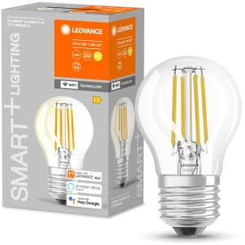Ledvance Smart+ Wifi E27 klotlampa, vit ljusfärg