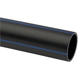 6 meter Uponor 63 mm PE100RC PN16 SDR11 rør, sort/blå, 6 m