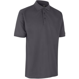 ID Pro Wear poloshirt u.lomme, sølvgrå, str. 2XL