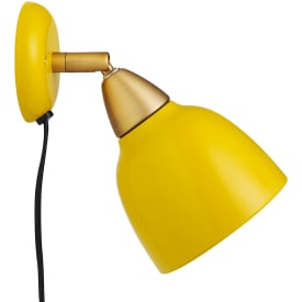 Superliving Urban vägglampa, kort, gul