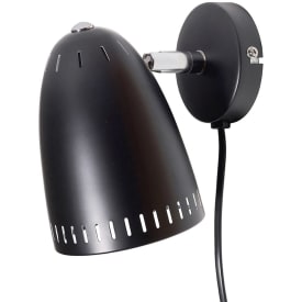 Superliving Dynamo vägglampa, kort, svart