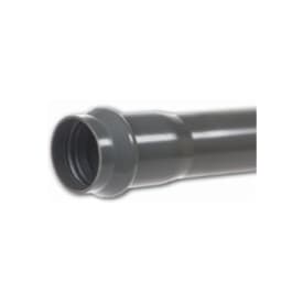 Kaczmarek 110 x 6000 mm PVC-trykrør m/mf., PN10, grå, spildevand