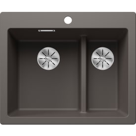 Blanco Pleon 6 Split UXI køkkenvask, 61,5x51 cm, grå