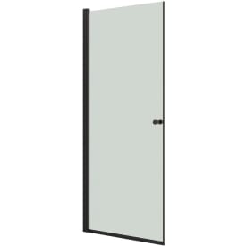 Dansani Match brusedør, model A, 97 cm, klart glas, sort profil