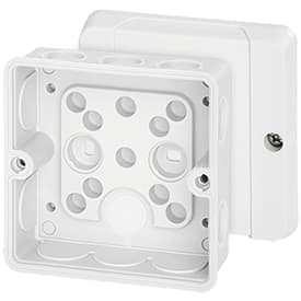 5 stk Hensel DE9321 membrandåse, 88x88 mm, hvid