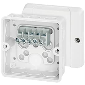 Hensel DE9326 membranboks, 88x88 mm, hvit