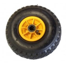 Hjul ER 10/4 gule plastfelger