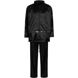 Lyngsøe Nylon regnställ, svart, st XL