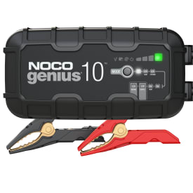 NocoGenius 10 batterilader 6V/12V 1000mA med krokodilleklemmer