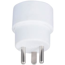 Heatcom Hybrid adapter stik, schuko til DK stik, hvid