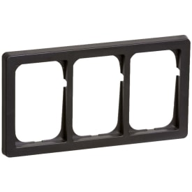 LK Fuga Baseline 63 ramme, 3x1,5 modul, vandret, koksgrå