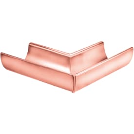 VMzinc Vmcopper indvendig gering nr. 12, 333 mm, til halvrund tagrende, kobber