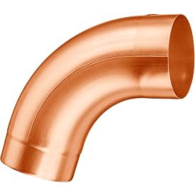 VMZINC böj 72° 76mm t/rundbottnad koppar