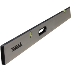 Retteskinne m. vaterpas, aluminium, 3 meter