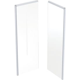 Contura Shower Showerama bagelement, brusevæg, 100x100 cm, klart glas, hvid profil