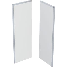 Contura Shower Showerama bagelement, brusevæg, 90x90 cm, frostet glas, aluminium profil