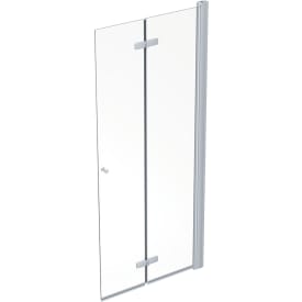 Contura Shower Space foldedør, 87 cm, høyre, klart glass, aluminiumsprofil