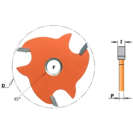 Slidsfræser unders.3,0mm Ø40mm