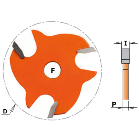 Slidsfræser  HM 1,5mm Ø 47,6/8