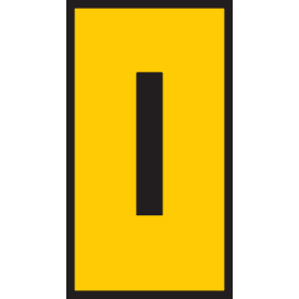 5 stk Ledningsmærke (I) gul WIC2 til 1,5-2,5 mm² ledning (200 stk)