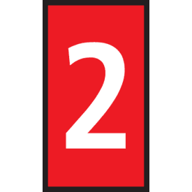 Ledningsmærke (2) rød WIC2 til 1,5-2,5 mm² ledning (200 stk)