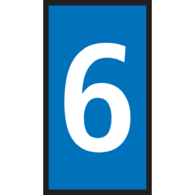 Ledningsmærke (6) blå WIC2 til 1,5-2,5 mm² ledning (200 stk)