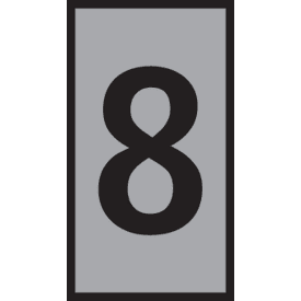 Ledningsmærke (8) grå WIC2 til 1,5-2,5 mm² ledning (200 stk)