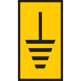 5 stk Ledningsmærke (JORD) gul WIC2 til 1,5-2,5 mm² ledning (200 stk)