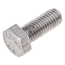 25 stk Stålbolt M20 x 50 mm, A4, DIN 933, 6-kant