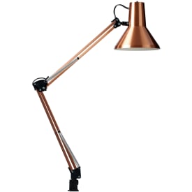 Arkitektlampe Jensen E27, børstet kobber