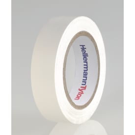 10 stk Hela Vinyltape, PVC isolerbånd 15 mm X 10 m, hvid