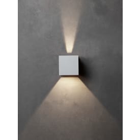 Lumenlight Toscana vägglampa utomhus, 2x5W, vit