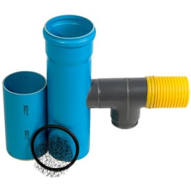 GEFA LUWA® 110 x 80 mm rodvanding- og -ventilationssystem, sifon