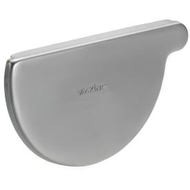 VMzinc endebund nr. 10, 250 mm, venstre, til halvrund tagrende, zink