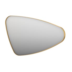 Sanibell Ink SP23 spejl med lys, dæmpbar, dugfri, højre, 100x60 cm, børstet mat guld