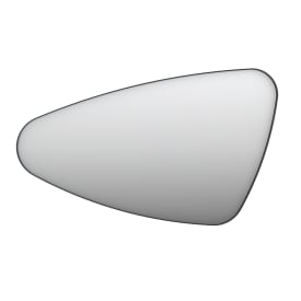 Sanibell Ink SP23 speil med lys, dimbar, duggfri, venstre, sort, 100x60 cm