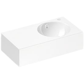 Alape IC600 håndvask, 60x32,5 cm, højre, hvid